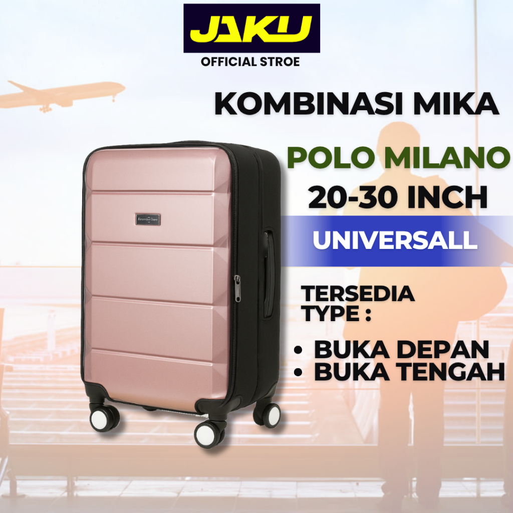 Sarung Koper Mika POLO MILANO – Pelindung Transparan Anti Air untuk Semua Jenis Koper POLO