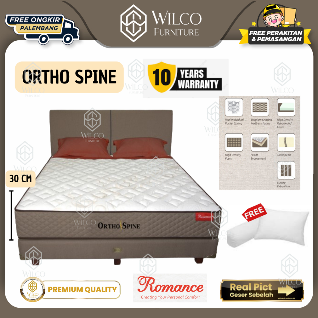 Kasur Matras Romance Ortho Spine | Springbed Romance Ortho Spine Murah Palembang