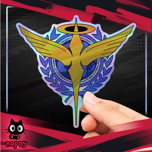 

Stiker Hologram Anime Gundam Celestial Being