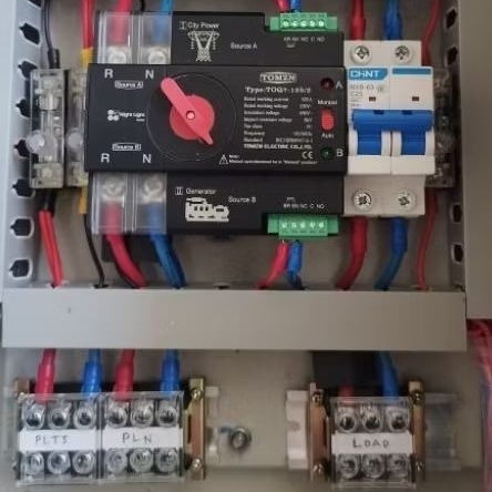 Panel ATS PLTS dan PLN - COS - Battery lithium