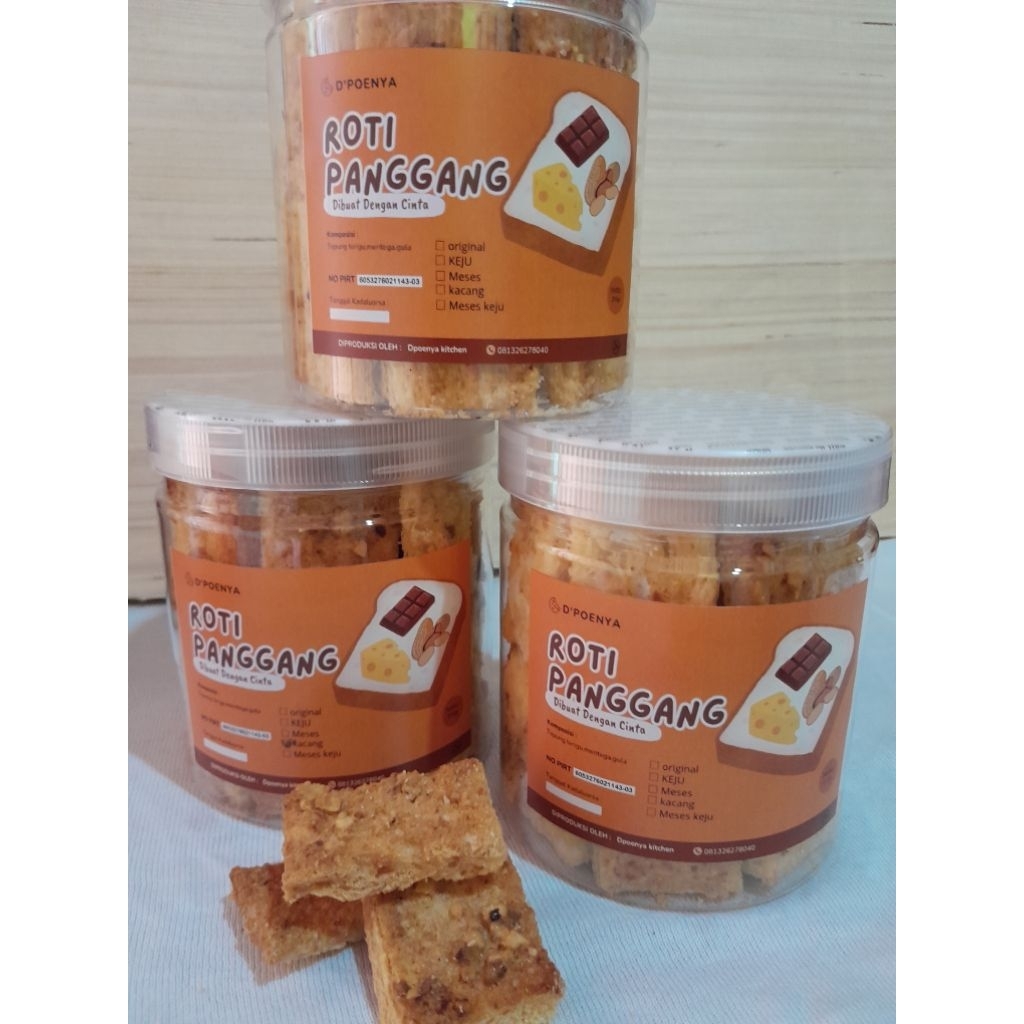 

Roti panggang mini kacang