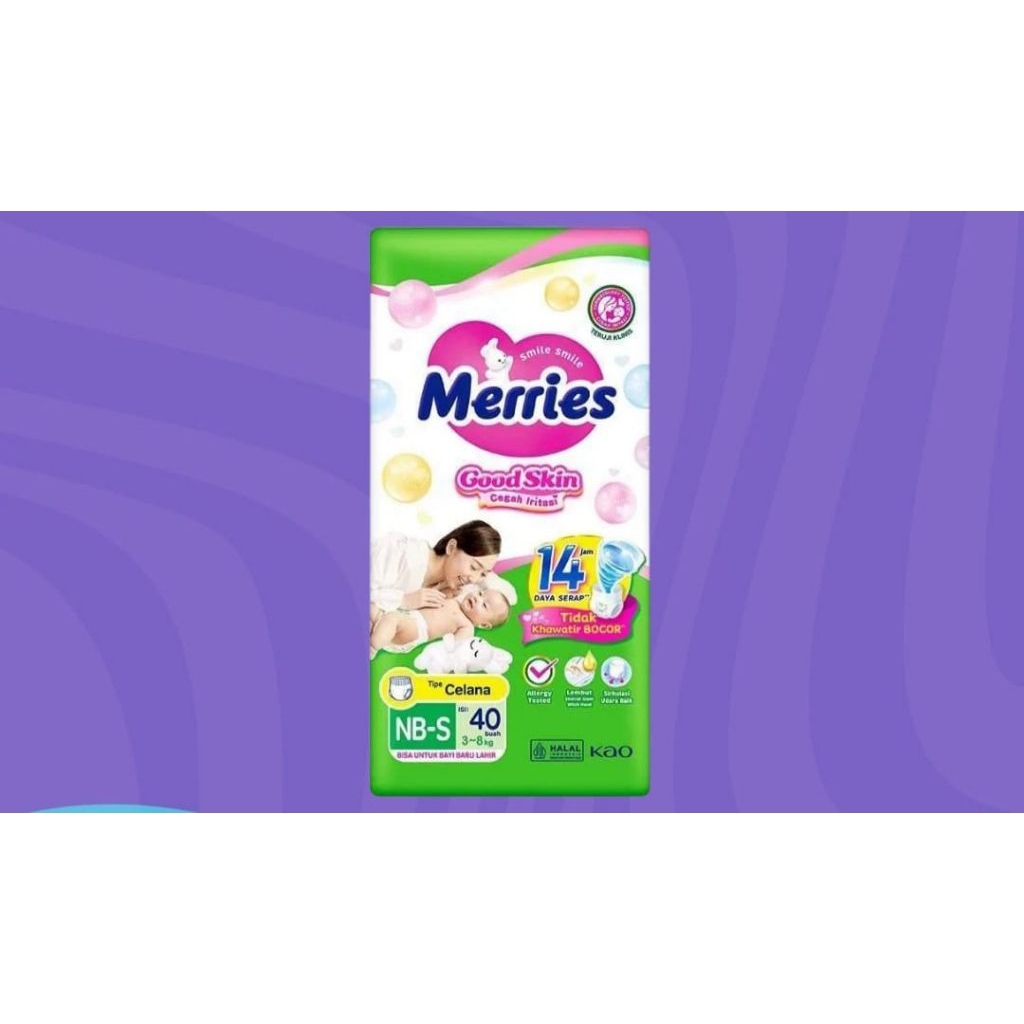 Popok Bayi Merries Popok Bayi Newborn Merries NB-S Diapers Bayi