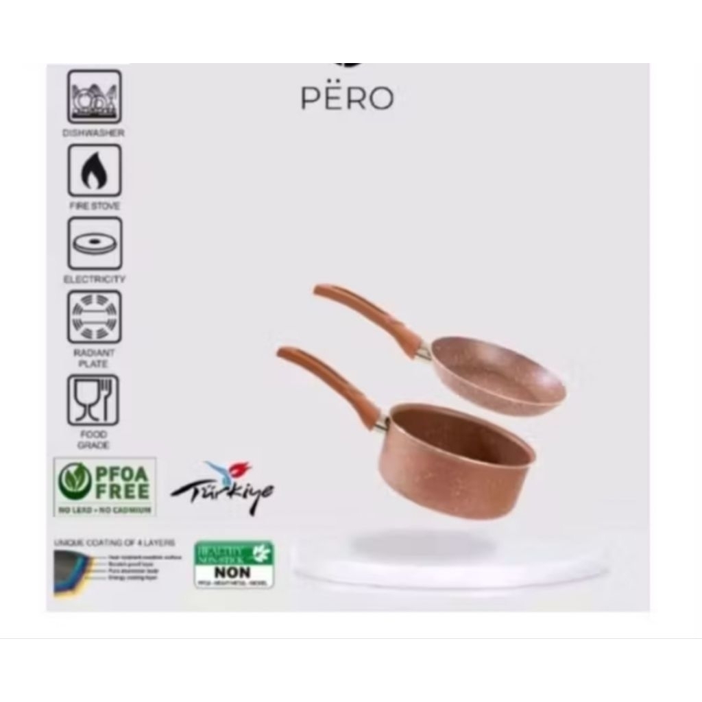 PERO SAUCE PAN 18CM SET ISI 2