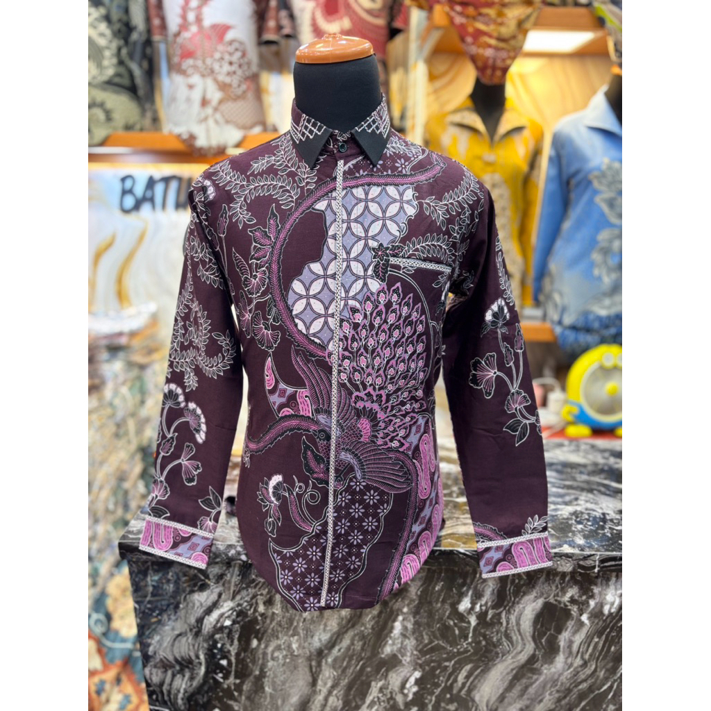 Batik Cantieq Exclusive - Panji | Batik Pria premium jahitan bordir smock|Batik pria semi Jas