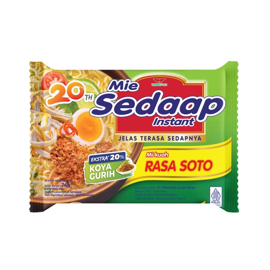 

Sedaap mie instan soto bag 75gr
