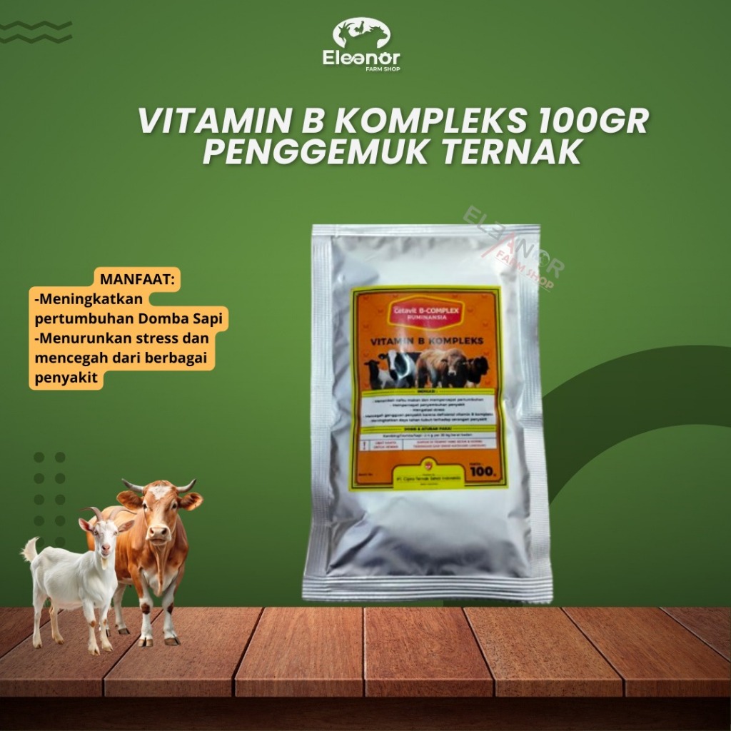 Cetavit B Komplek Ternak Domba Kambing Sapi 100gr