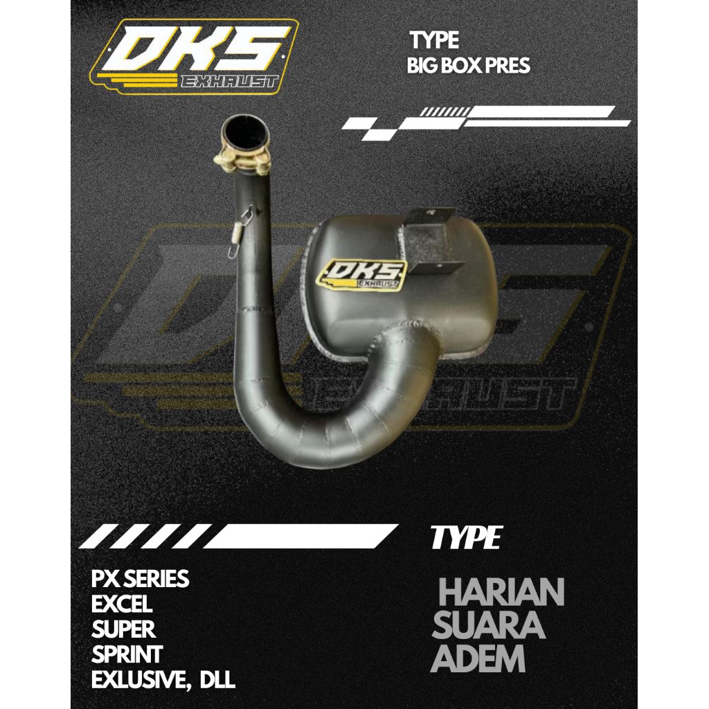 KNALPOT VESPA BIG BOX PRES RACING