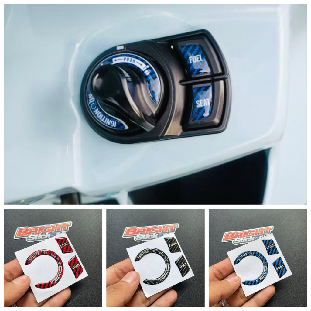Sticker Stiker Emblem Tutup Keyless Aerox Freego Filano Lexi Keyless Timbul