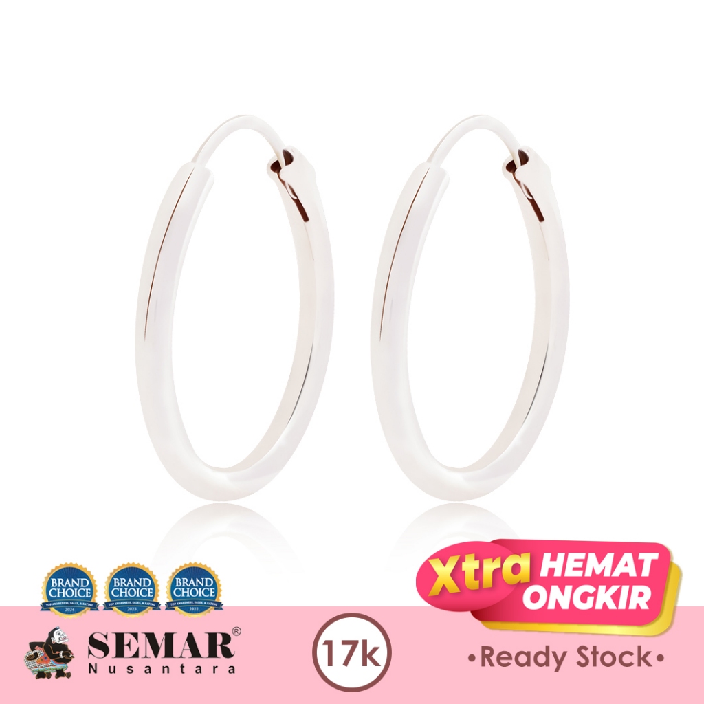 Anting Emas Jipsi Original White Gold 17K Semar Nusantara