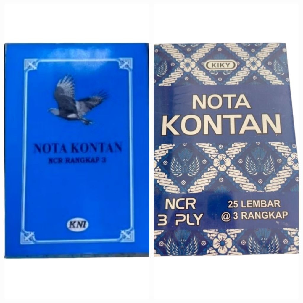 

1PAK Nota kontan rangkap 3 ply kecil K3 bon