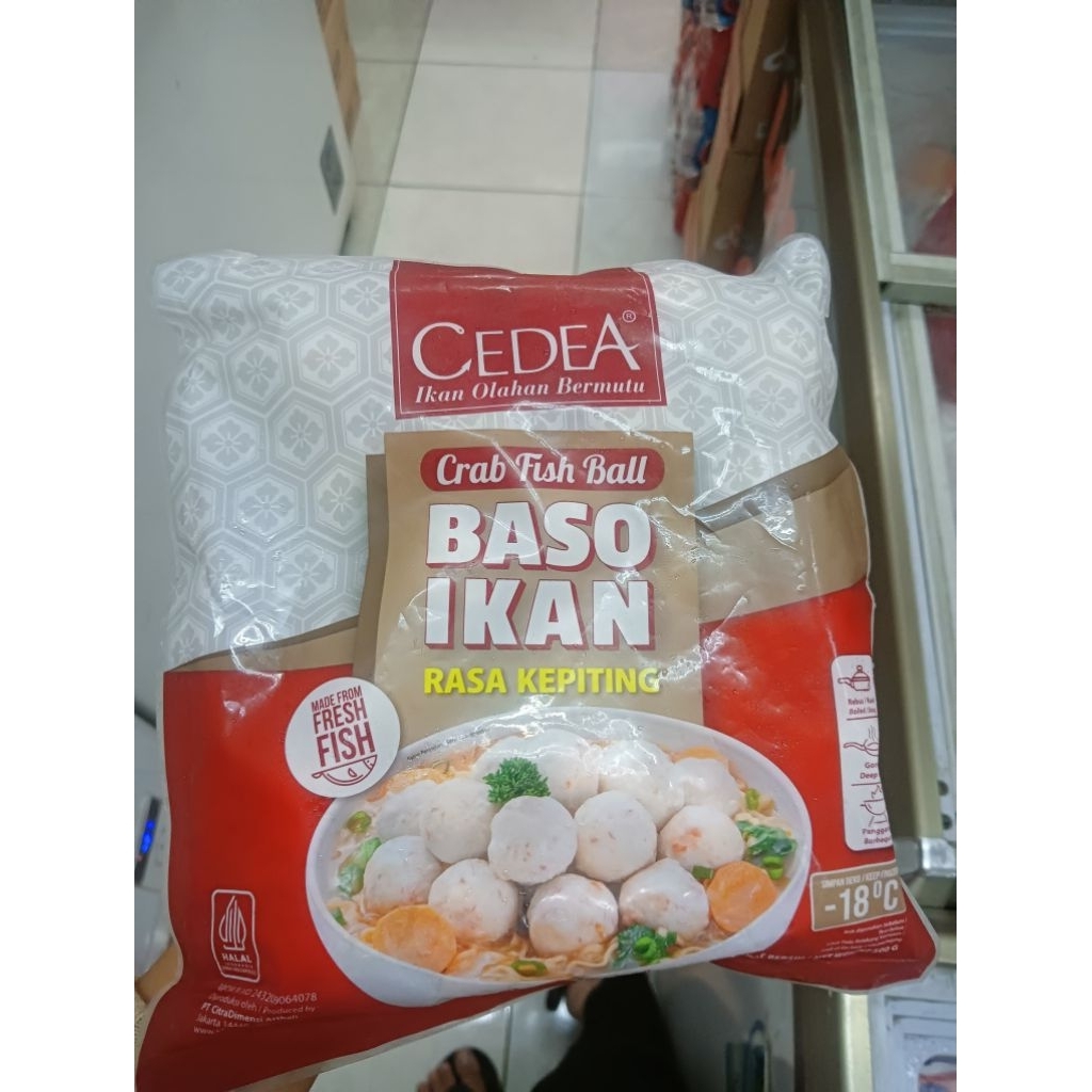 

CEDEA BAKSO IKAN RASA KEPITING / CRAB FISH BALL 500GR
