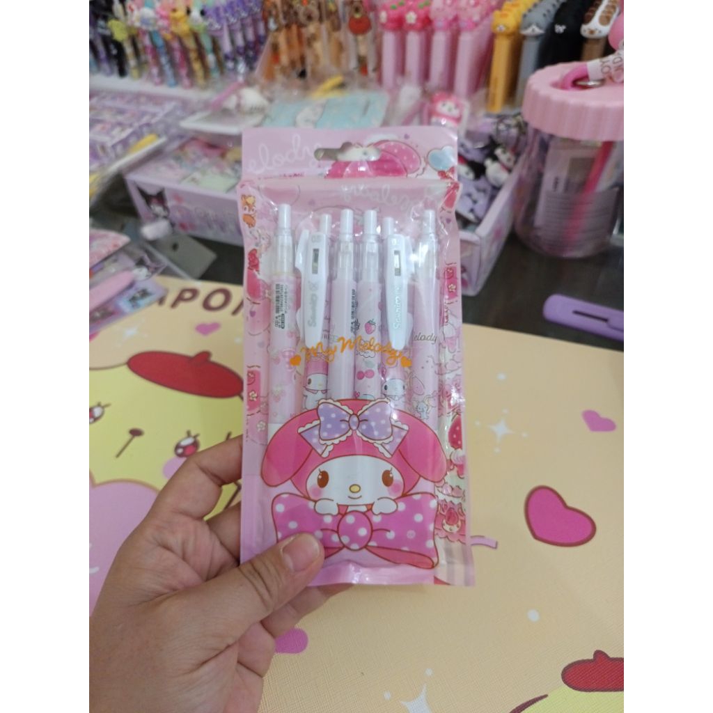 

pulpen melody 1 pack isi 6 pcs