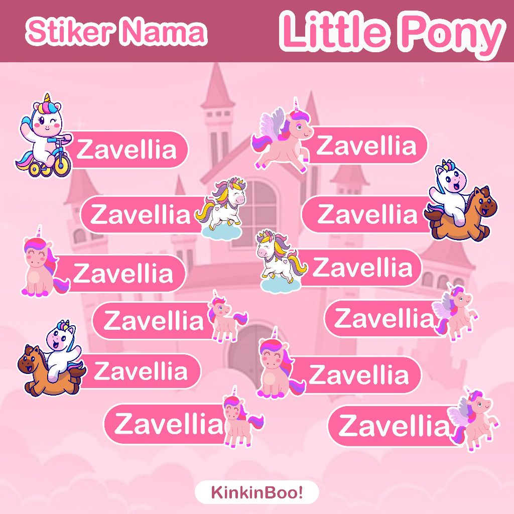 

Stiker Label Nama Cewek Unicorn Lucu Custom