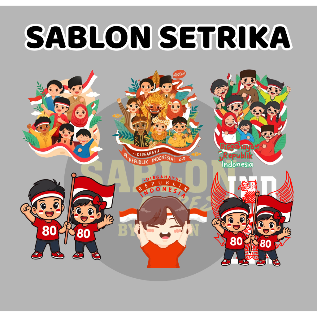 

SABLON SETRIKA / SABLON DTF KEMERDEKAAN