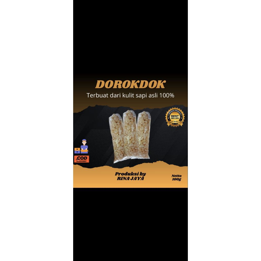 

KERUPUK KULIT RAMBAK DOROKDOK [100%kulit sapi asli]