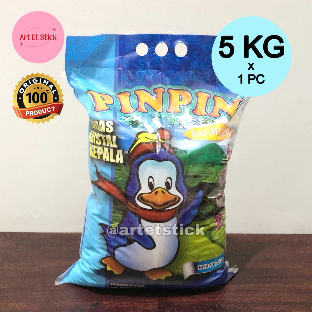 

Beras Pinpin 5 Kg - Kristal Kepala Super Premium Pulen Wangi