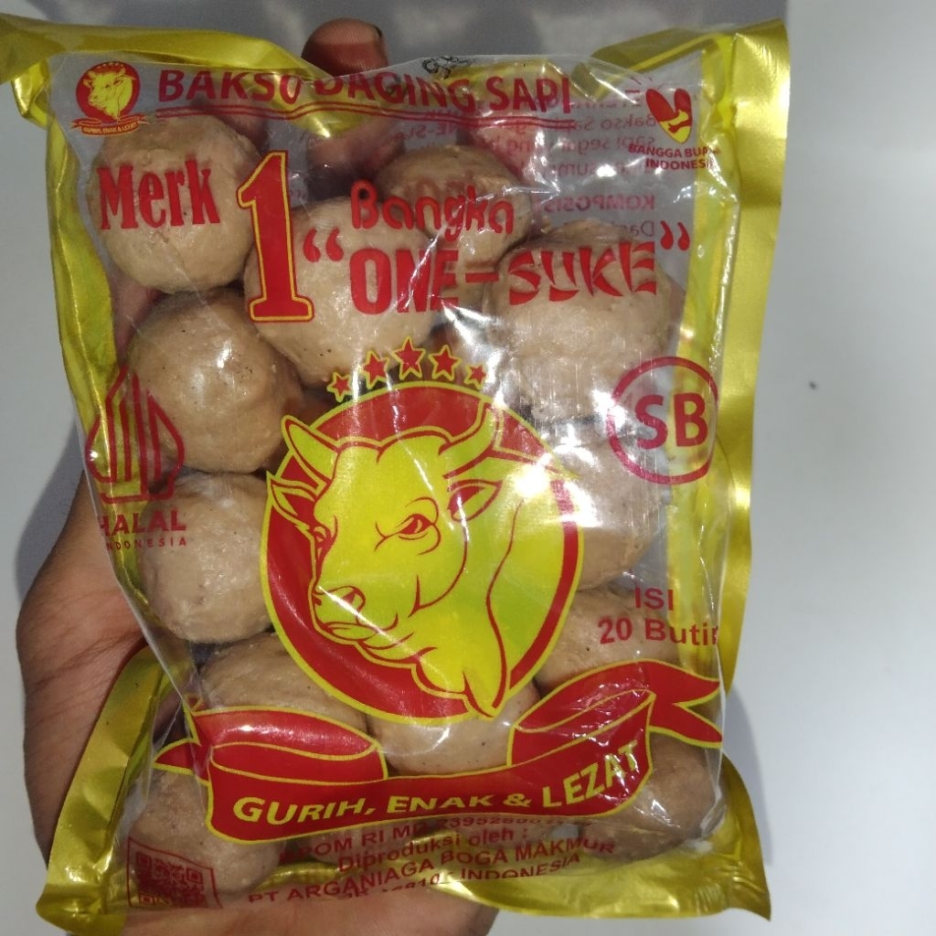 Bakso Sapi Bangka One Suke isi 20 Butir