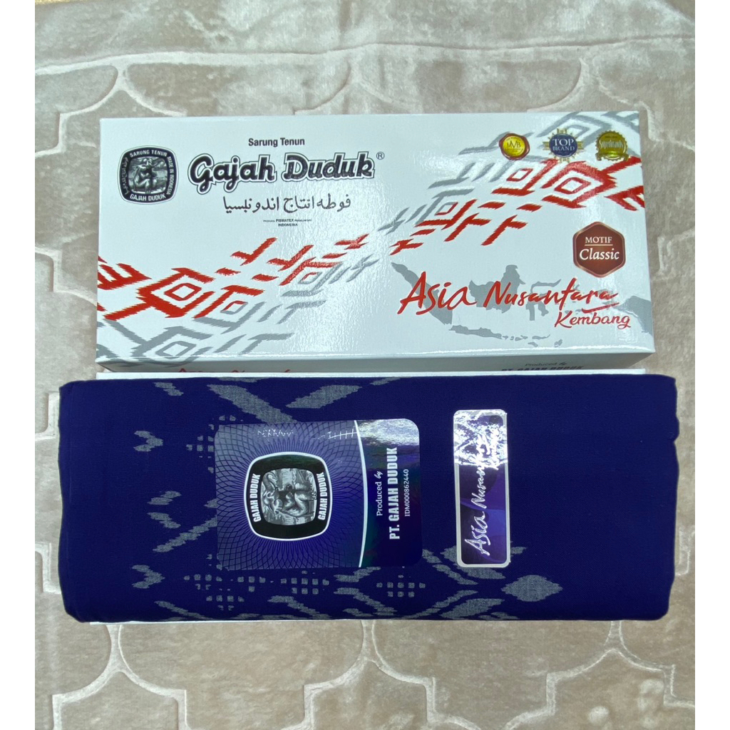 Kain sarung gajah duduk asia nusantara kembang premium/ kain sarung mewah harga murah