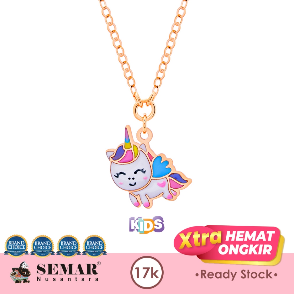 Kalung Emas Anak Baby Colour Little Unicorn Gold 17K Semar Nusantara