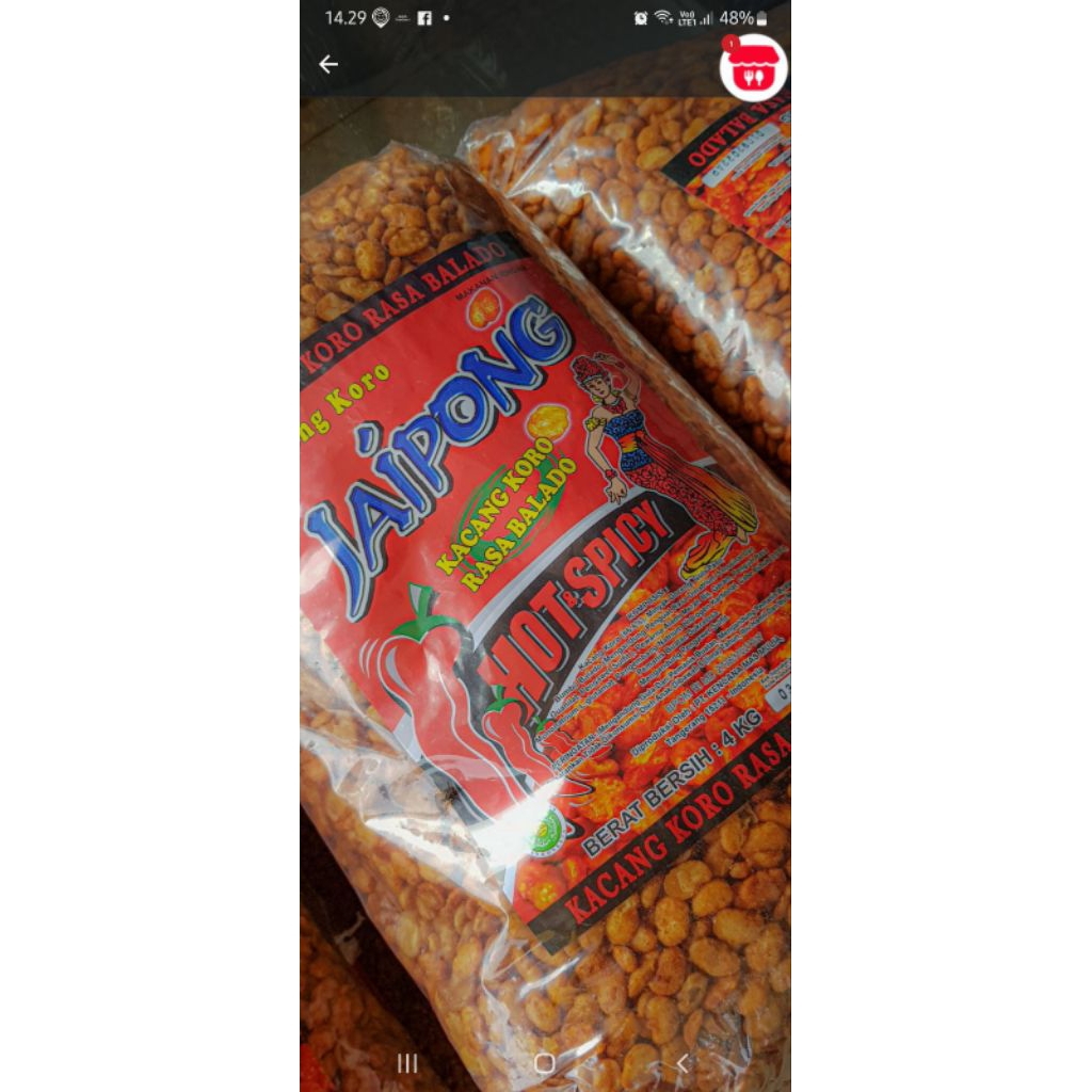 

KACANG BOGOR BALADO PEDAS/KACANG KORO BALADO 150G