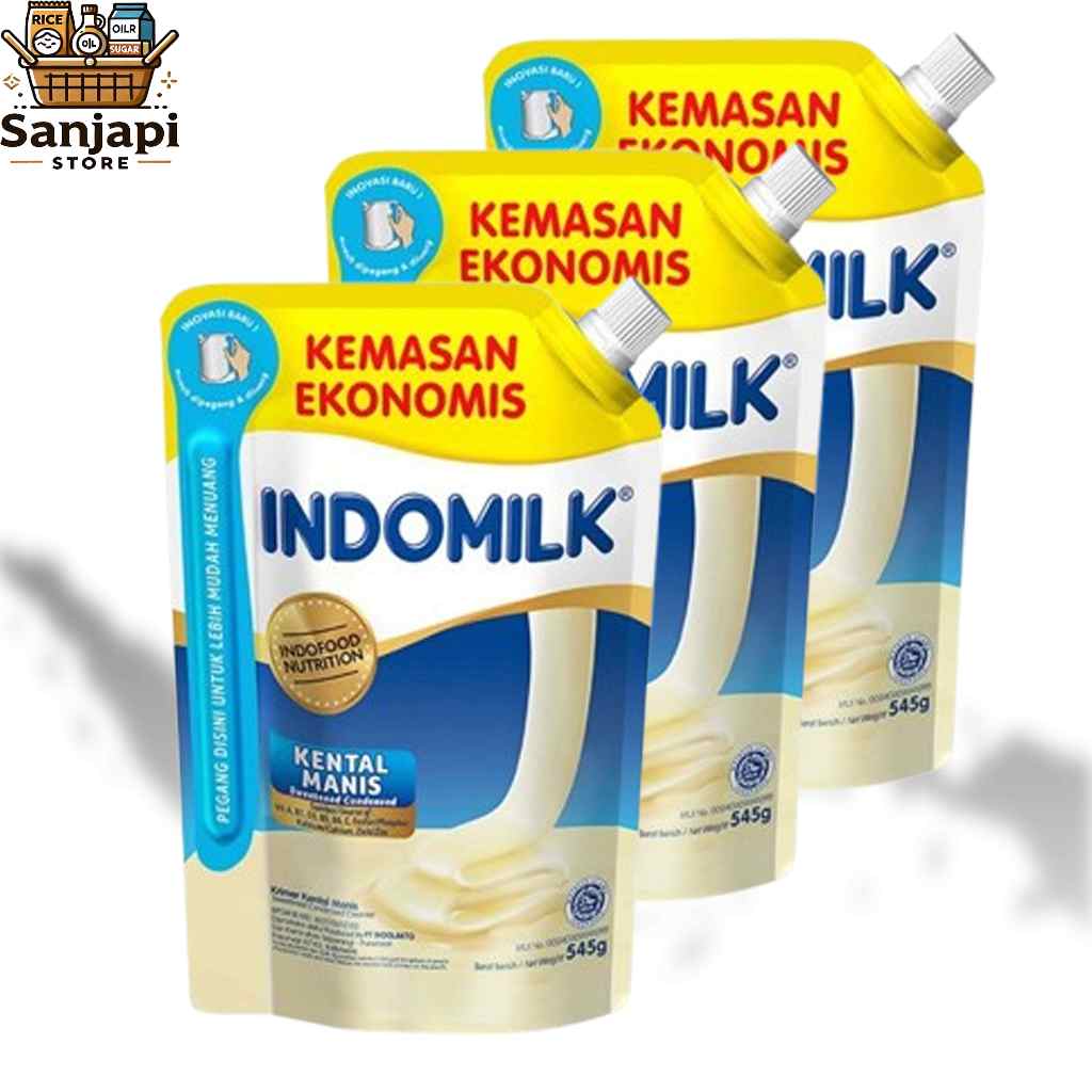 

(isi 3 pcs) Indomilk Krimer Susu Kental Manis Putih 545g + Bonus Gelas Plastik Cantik
