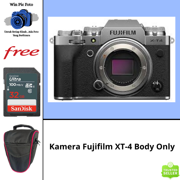 Kamera FujiFilm XT-4 Body Only / Camera Fujifilm / Kamera Mirrorless / Camera Mirrorless