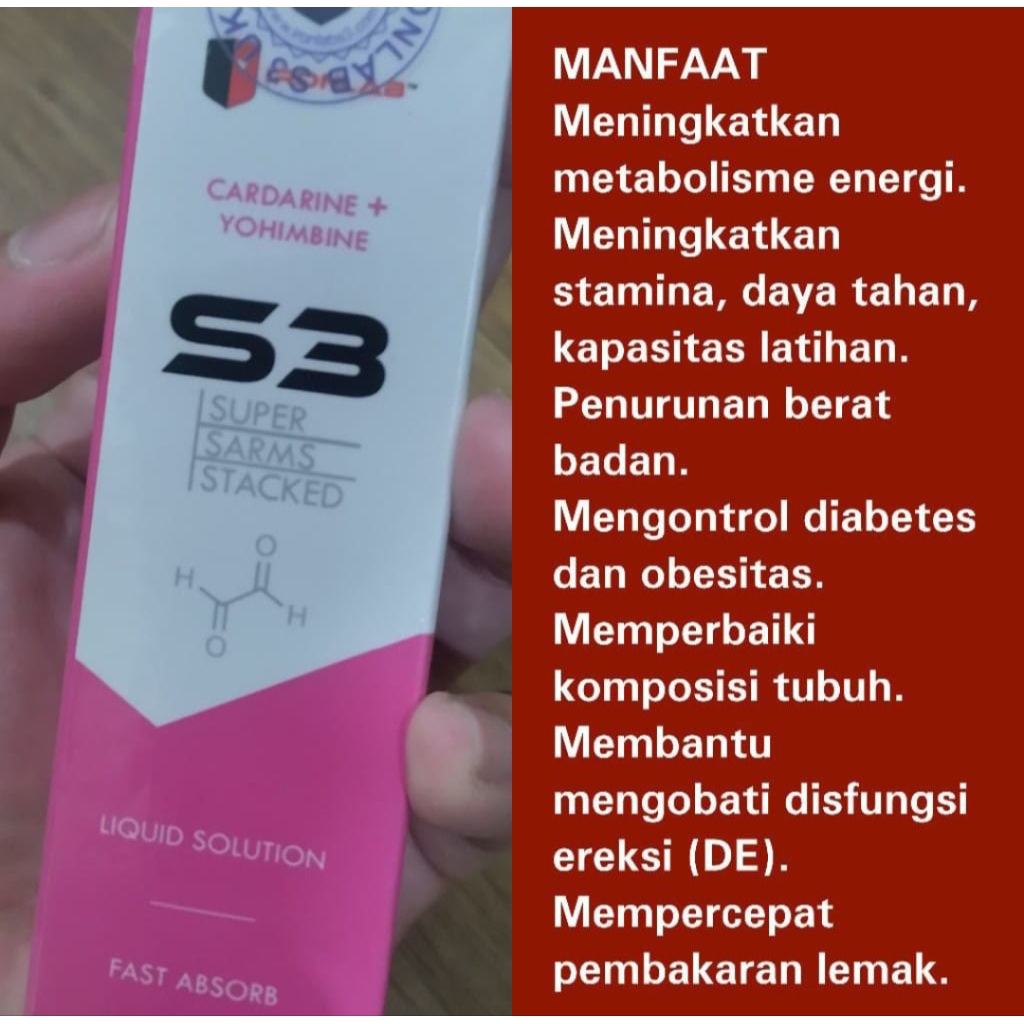 IronLab Sarm S3 Cardarine + Yohimbine -- ORIGINAL