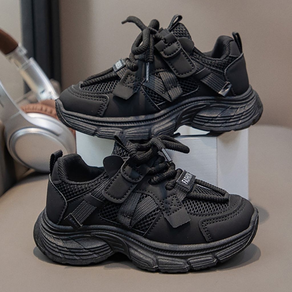 [Mommyhoky] Sepatu sekolah laki-laki- perempuan Sepatu sekolah anak import   Sneaker anak perempuan 