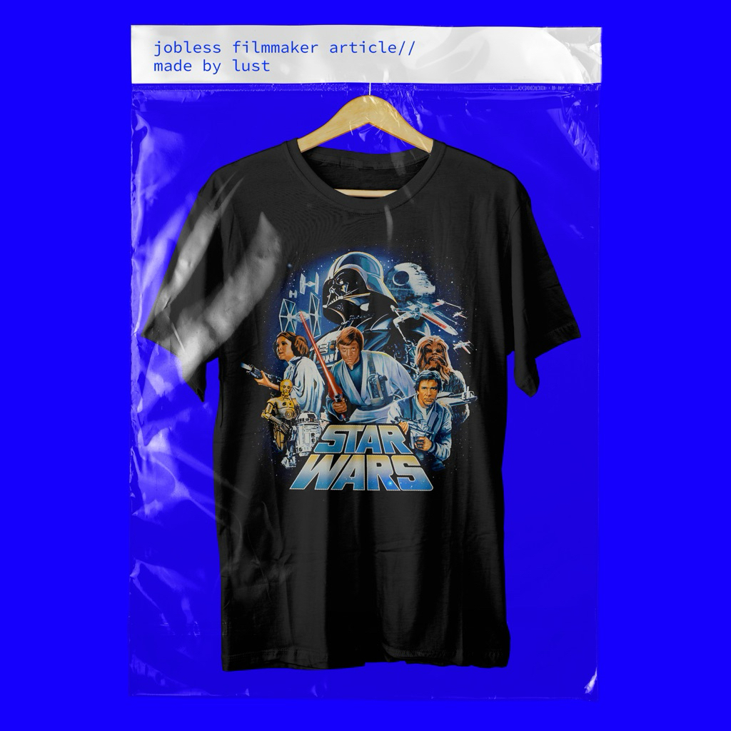 KAOS FILM STAR WARS VINTAGE STYLE BOOTLEG MOVIE TSHIRT UNISEX