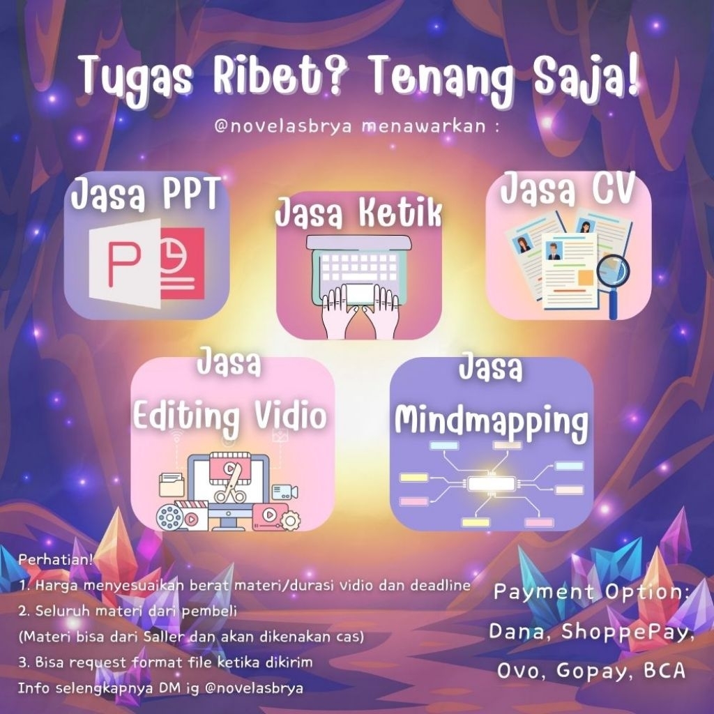 JASA EDITING VIDIO / JASA PPT / JASA KETIK