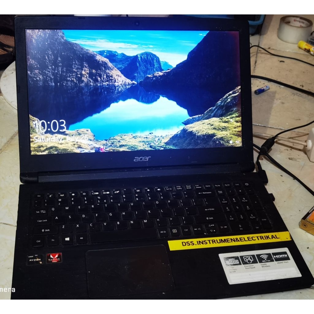laptop acer 15 inch ryzen 5 2500u ram16gb hdd 1tb