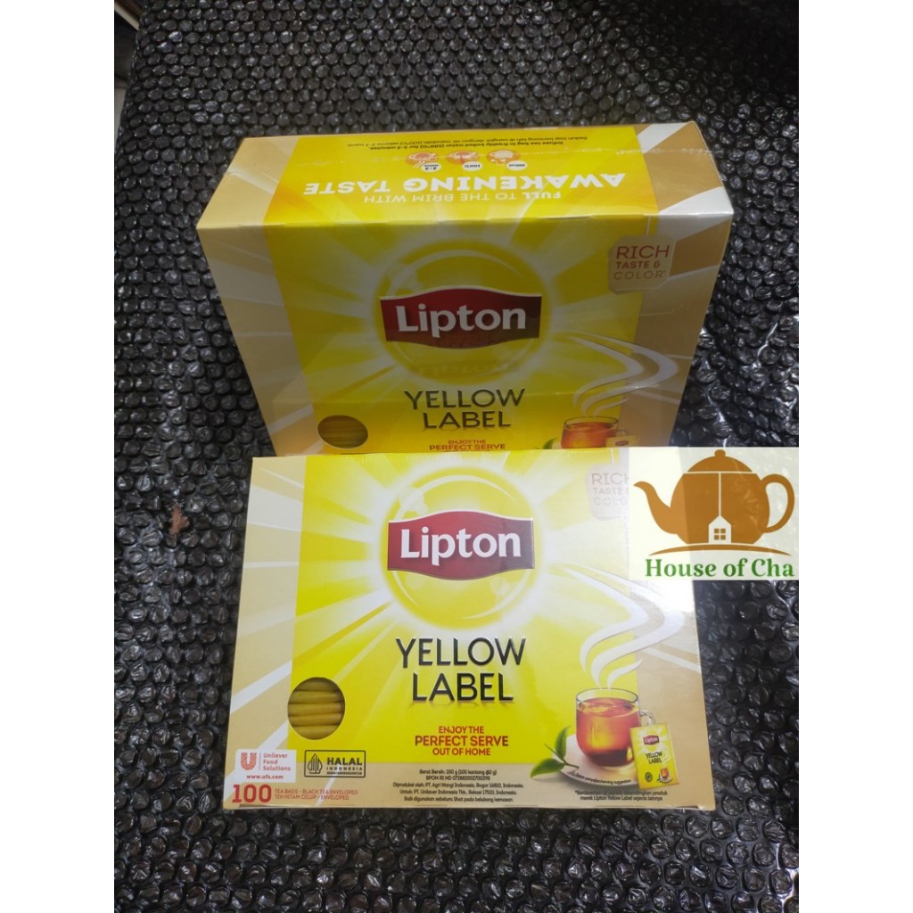 

Teh Lipton Yellow Label 100 Tea Bag Envelope - Teh Hitam
