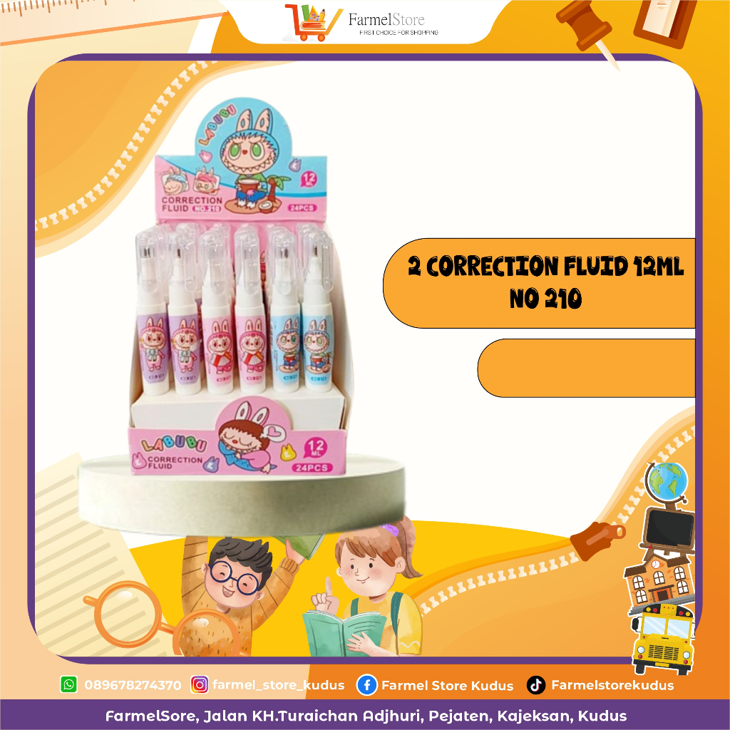 

Correction Fluid 12ml No 210 Labubu