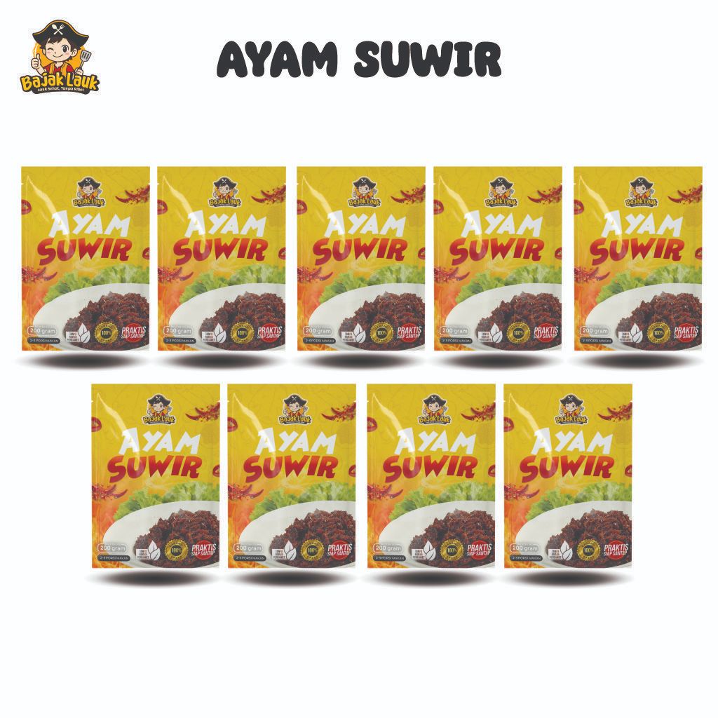 

Bajak Lauk - 9pcs Ayam Suwir 200gr