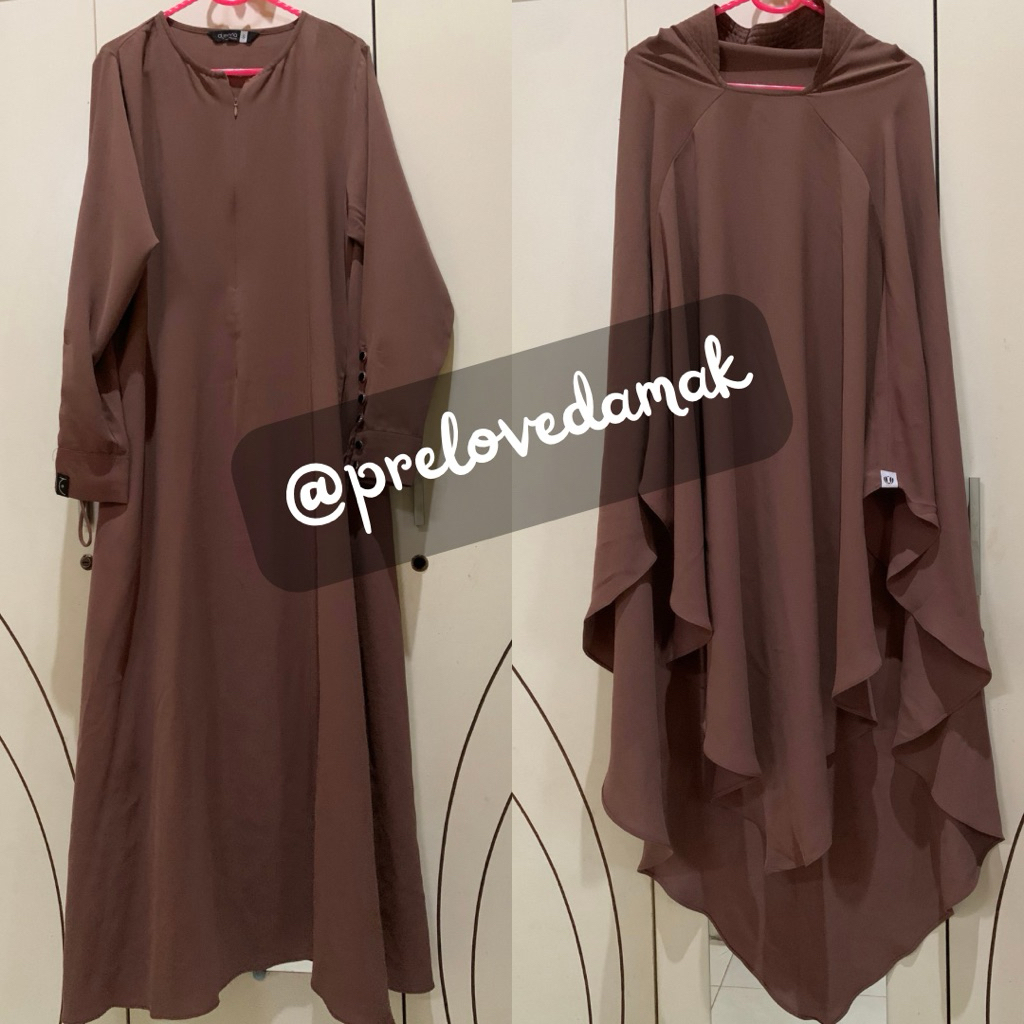 preloved Saila aljenna S bundling FK pad ummaira abaya coffee milk
