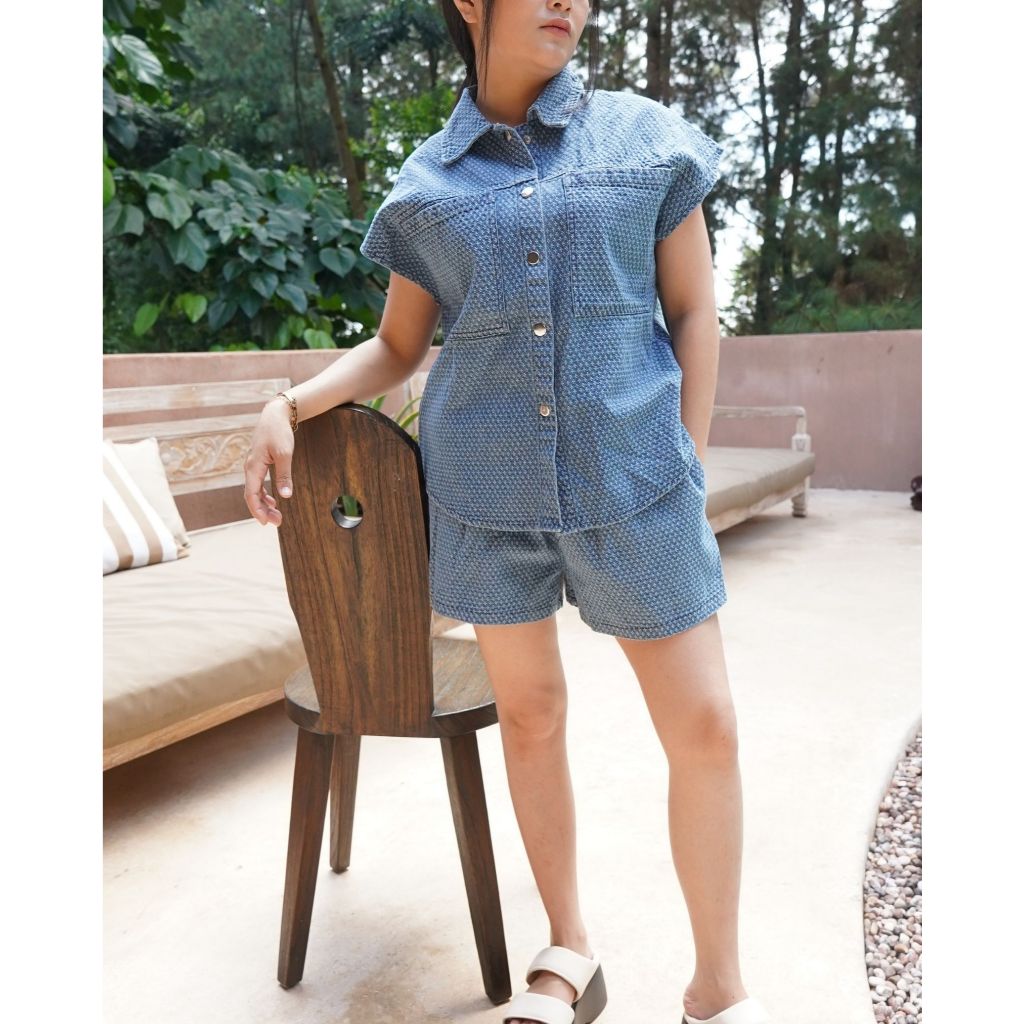 Ziva One Set Jeans Tangan Kutung