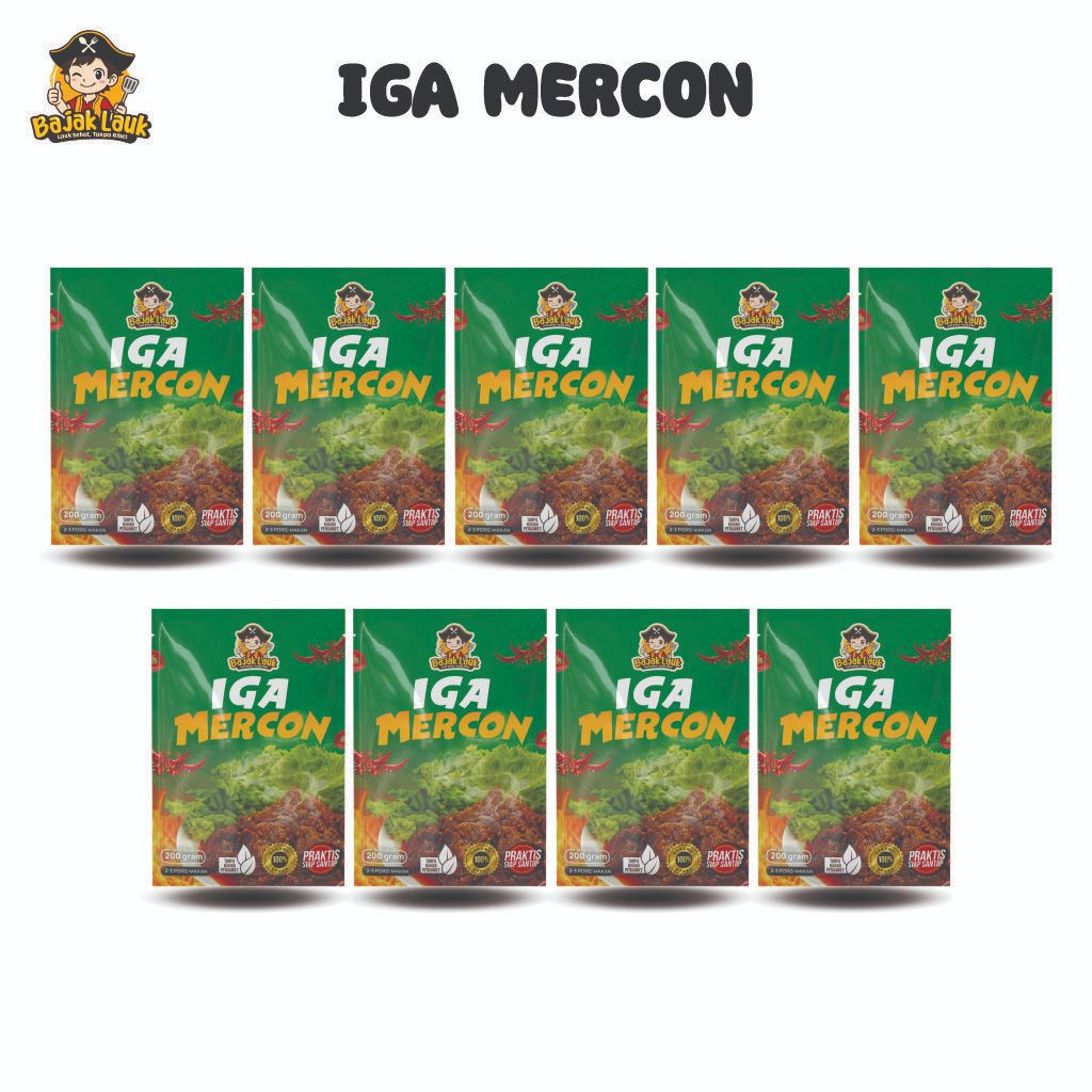 

Bajak Lauk - 9pcs Iga Mercon 200gr