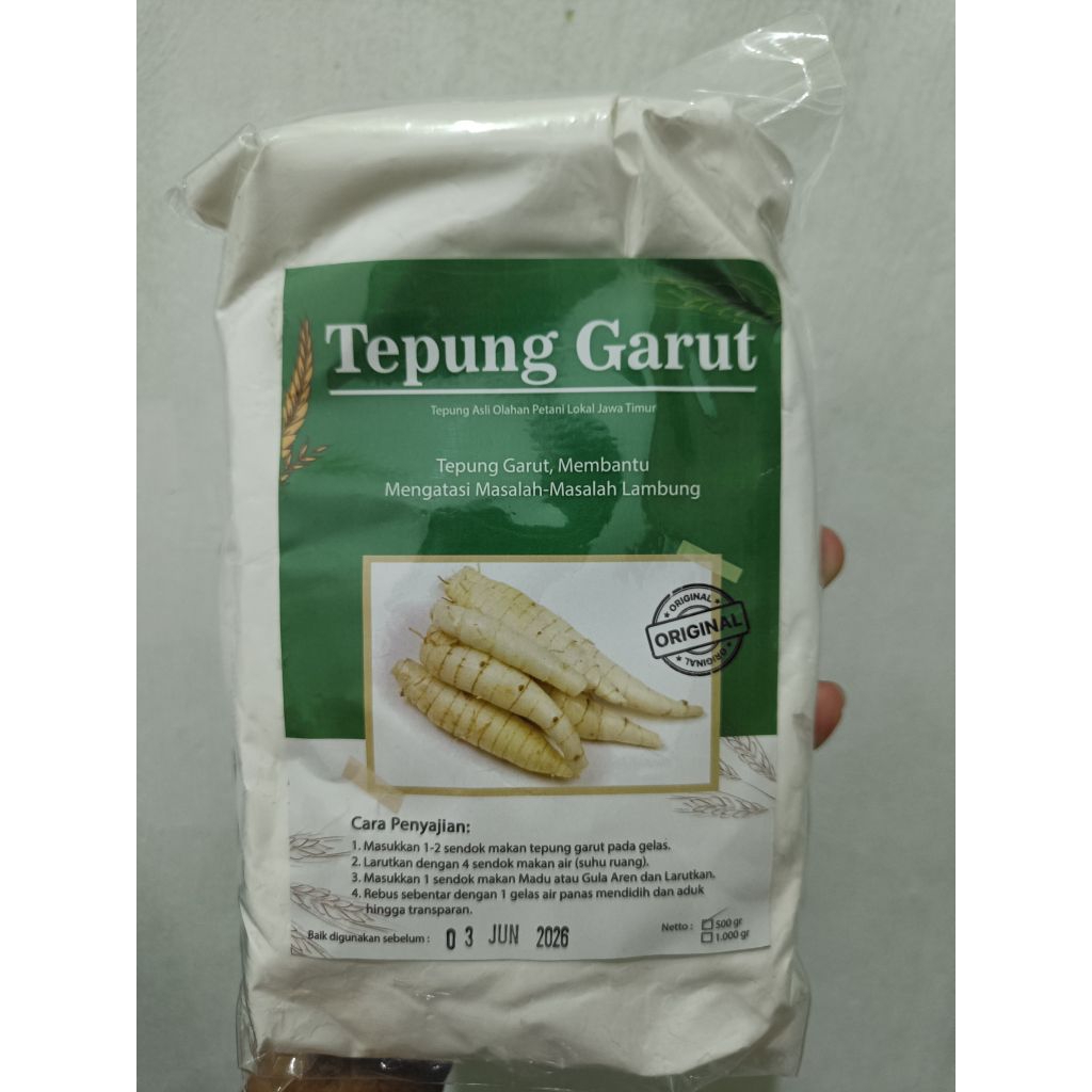 

Tepung garut 500 gram garut asli untuk masalah lambung
