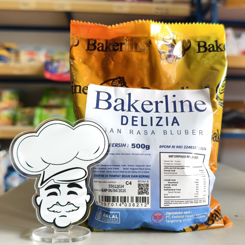 

Selai Blueberry Bakerline 500Gr / Bakerline Delizia Blueberry 500Gr