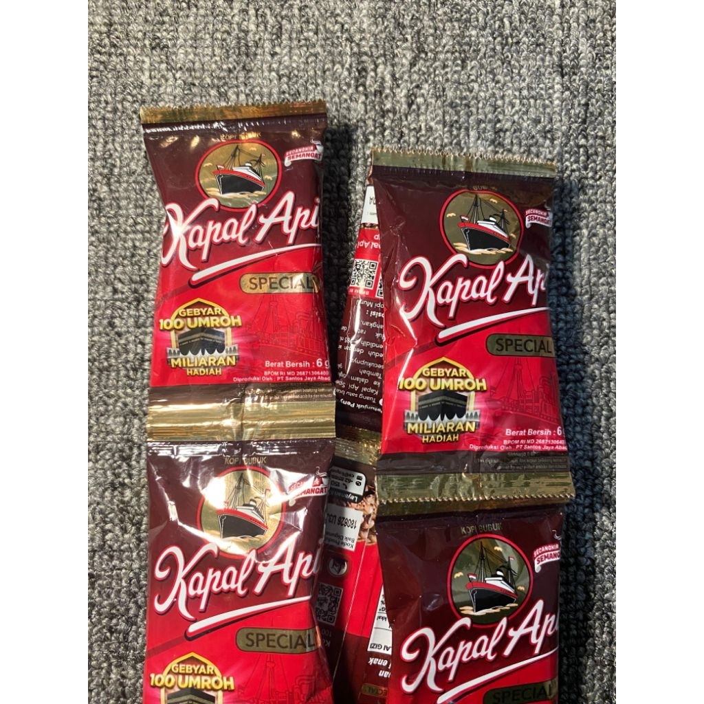 

kopi kapal api 6 gr isi 10 sachset
