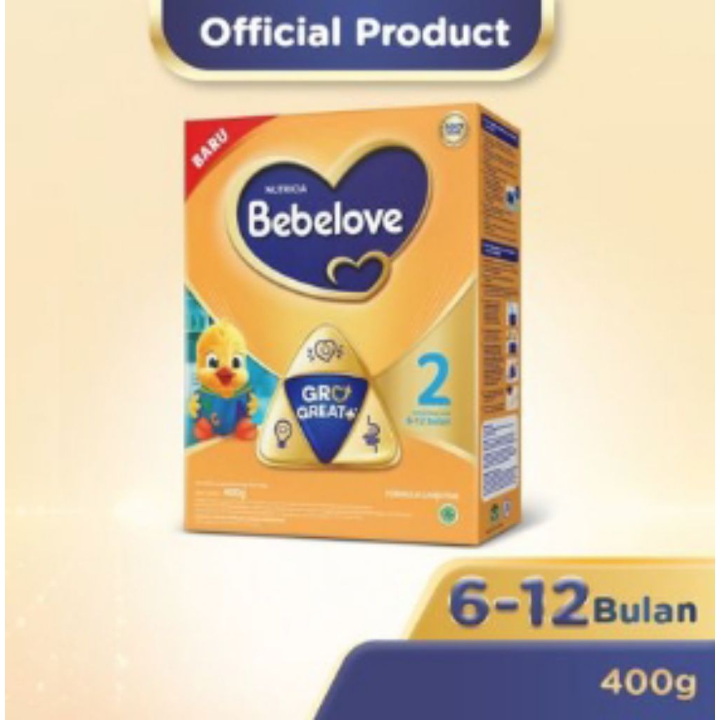 

Bebelove 2 susu formula tahap 6- 12 bulan 400 gram