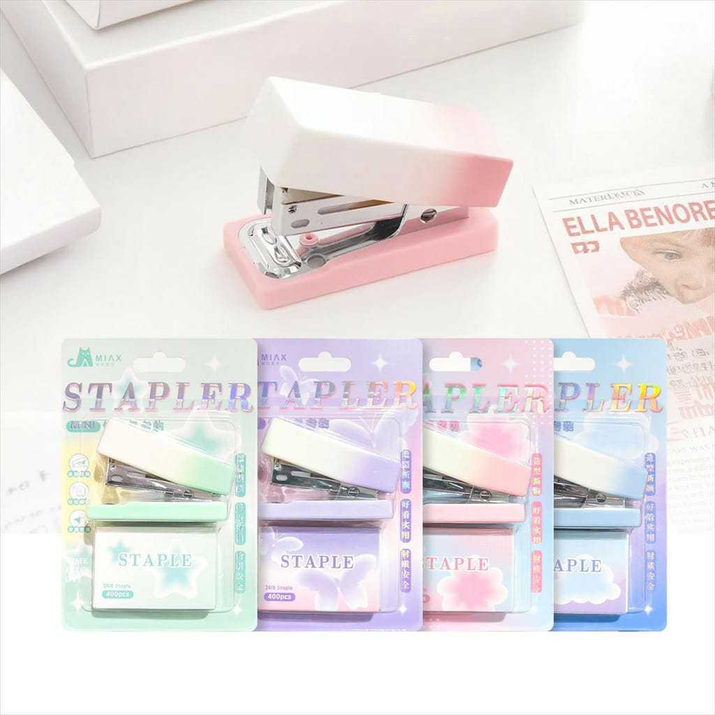 

STAPLES DAN STAPLER SET IMP / ALAT PERLENGKAPAN SEKOLAH KANTOR / ALAT PEREKAT KERTAS / ATK