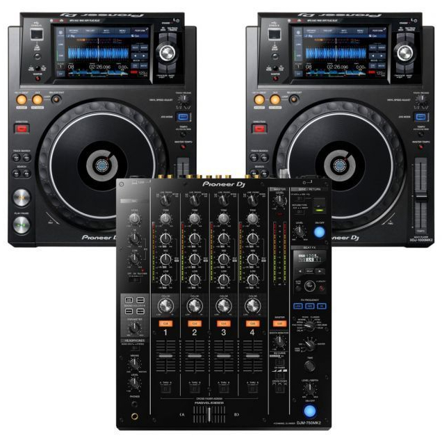 Paket Kombo Pioneer DJ XDJ-1000Mk2 x 2 + DJM-750MK2 Alat DJ Original - Stok Terbatas