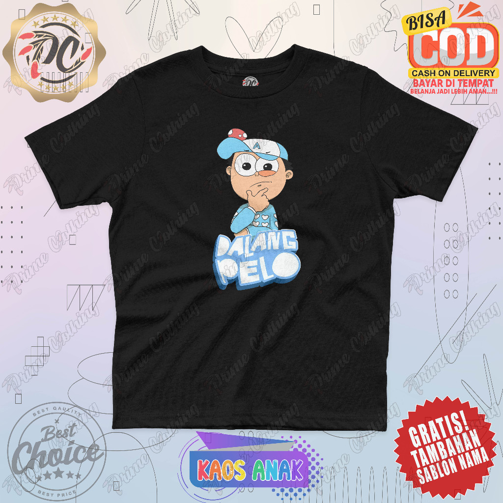 KAOS ANAK PAKAIAN ANAK BAJU ANAK LAKI-LAKI & PEREMPUAN KAOS ANAK DALANG PELO