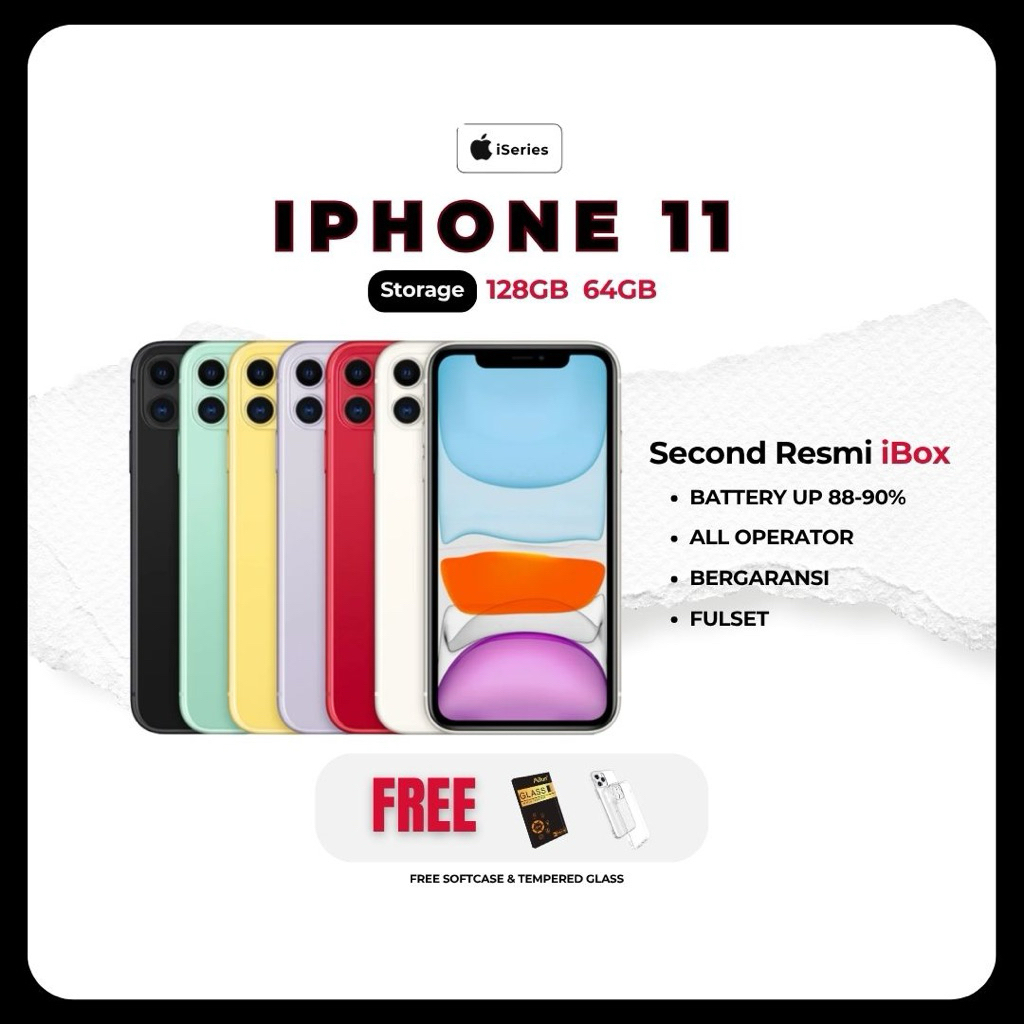 iPhone 11 64 128 GB Second iBox Resmi