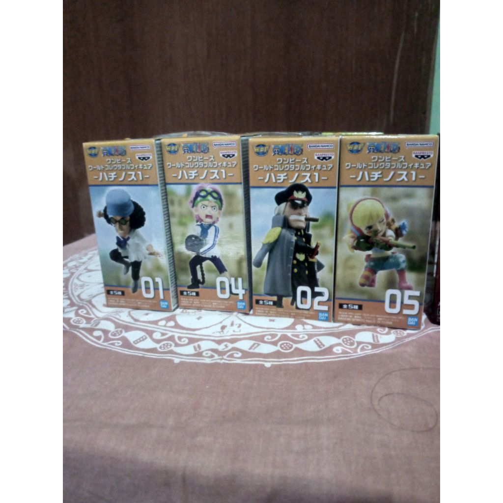 One Piece WCF Hachinosu set of 4 Shiryu,Hibari,Kuzan,Koby
