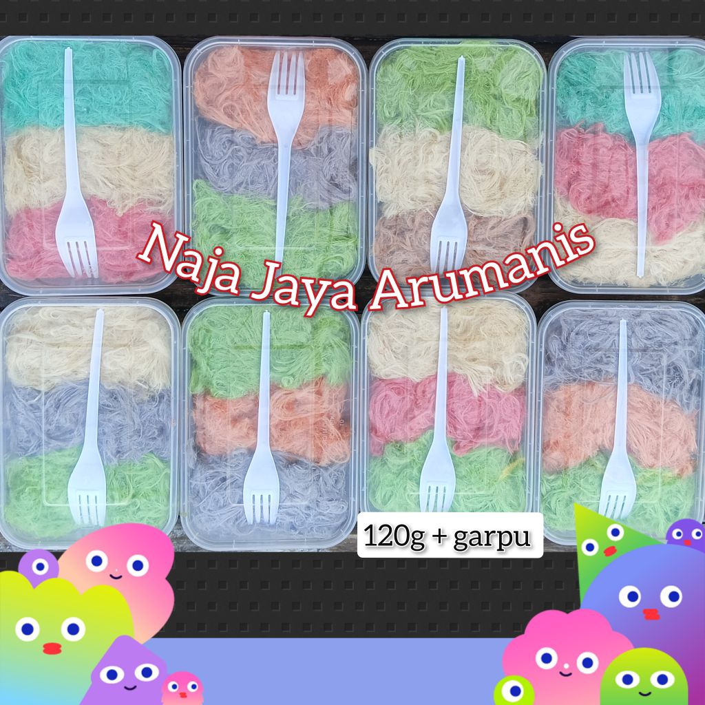 

Arumanis120g + garpu (1pcs - 2pcs) kotak thinwall free kardus
