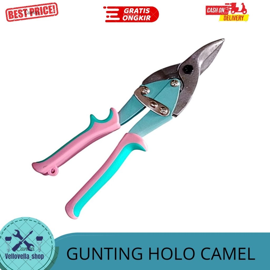Gunting Holo Camel Baja Ringan Gunting Seng Holo Gunting Hollow Baja Ringan Gunting Baja