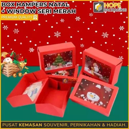 

*HAMPERS BOX NATAL + WINDOW*/BOX CAKE NATAL/HAMPERS HADIAH NATAL