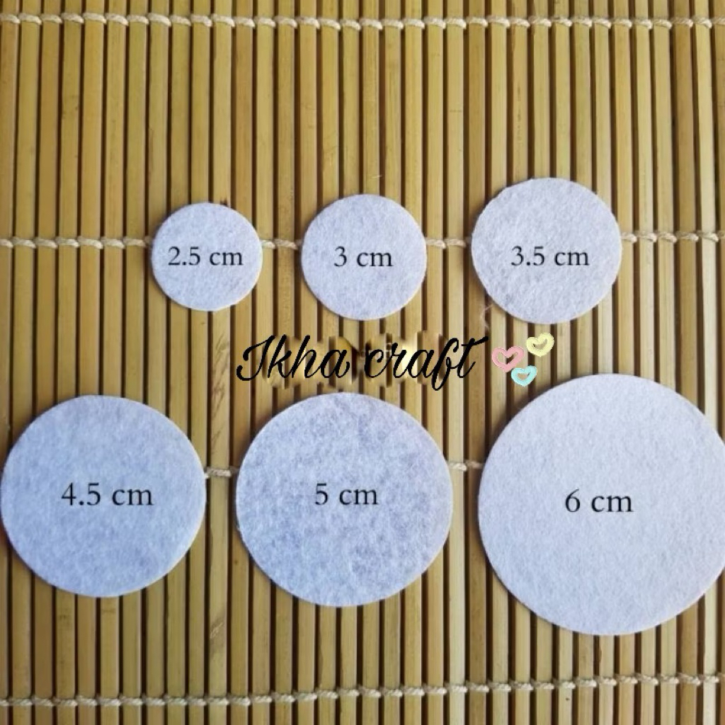 

1000 Pcs Kain Kapas Bulat - Alas Bross Per pack Besar